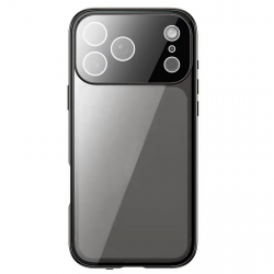  iPhone17 Pro Aluminum Alloy Phone Case - Privacy Screen Lens Protection  Black