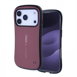  Protective Matte Case for iPhone 17 Pro Cushioned Curved Edge Design Deep, Red