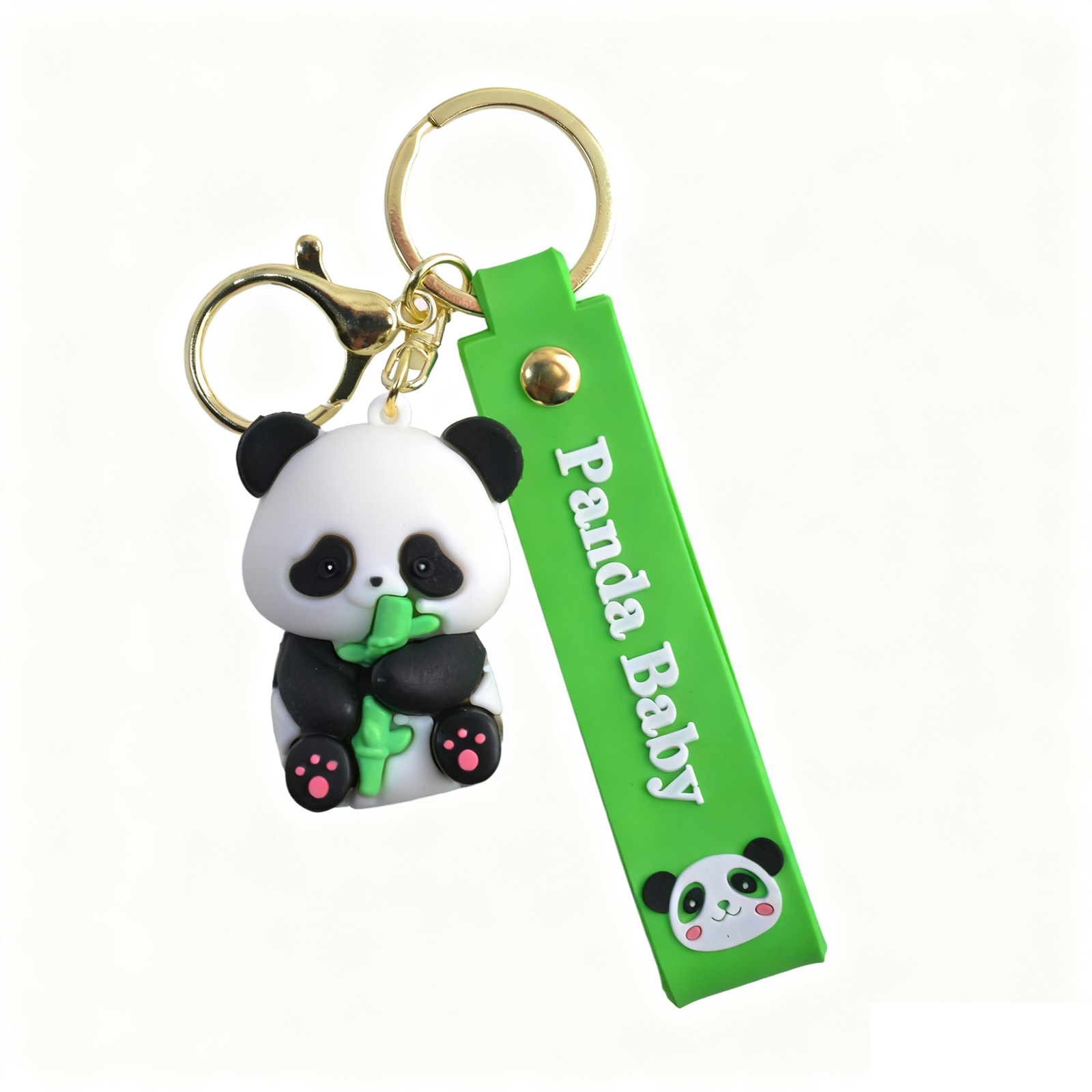 Cute Panda Silicone Phone Charm