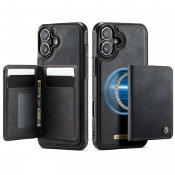  iPhone 17 Magnetic Case with Card Holders, Black