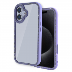  iPhone 17 Double-Sided Rhinestone Case, Purple