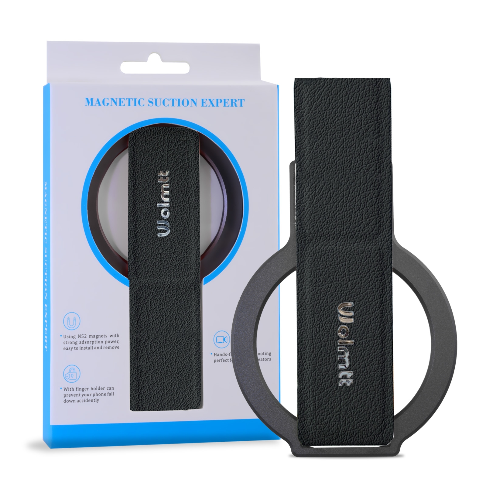 magnetic foldable phone stand black