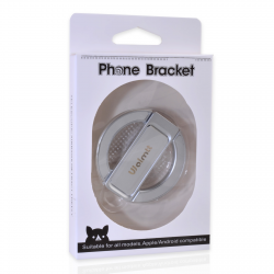 Magnetic Foldable Finger Ring Phone Holder, White magnetic phone ring holder
