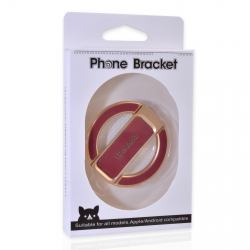 Magnetic Foldable Finger Ring Phone Holder, Red magnetic ring grip holder red