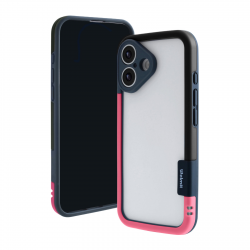  iPhone 17 Bicolor Frame TPU+PC Case, Black - Rose