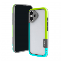  iPhone 17 Bicolor Frame TPU+PC, Case Blue - Green