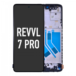  OLED Screen Digitizer Assembly Replacement with Frame for T-Mobile Revvl 7 Pro