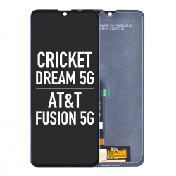 LCD Screen Digitizer Assembly Replacement for Cricket Dream 5G EC211001/ AT&T Radiant Max 5G EA211001/ AT&T Fusion 5G EA211005 - Black at&t fusion 5g screen replacement