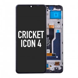 LCD Screen Digitizer Assembly Replacement with Frame for Cricket Icon 4 WTCKT01 LCD screen for Cricket Icon 4
