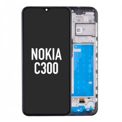 LCD Screen Digitizer Assembly Replacement With Frame for Nokia C300 TA-1515/ N155DL LCD Digitizer for Nokia C300 N155DL