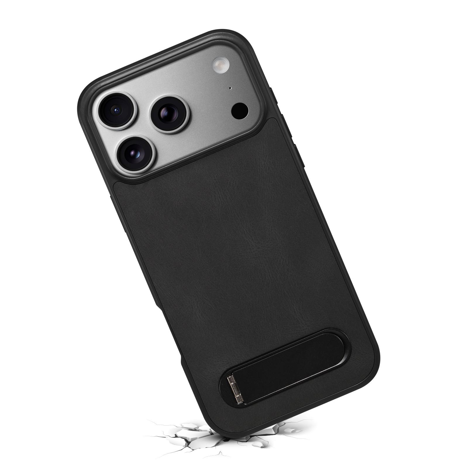 Skin-Feel Kickstand Case for iPhone 17 Pro Max, Black