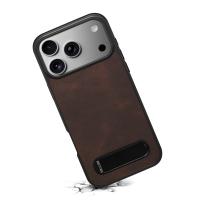  Skin-Feel Kickstand Case for iPhone 17 Pro, Brown