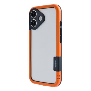 iPhone 16 Premium Color Frame TPU+PC Case, Orange