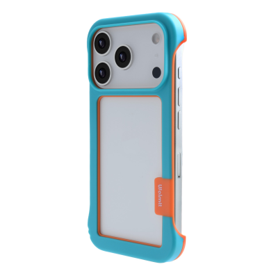 iPhone 17 Pro Max Frame Case with Vented Back for Enhanced Cooling, Blue iPhone 17 Pro Max Frame Case with Vented Back for Enhanced Cooling, Blue