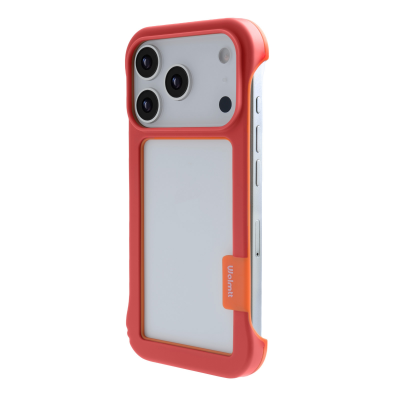 iPhone 17 Pro Max Frame Case with Vented Back for Enhanced Cooling, Red iPhone 17 Pro Max Frame Case with Vented Back for Enhanced Cooling, Red