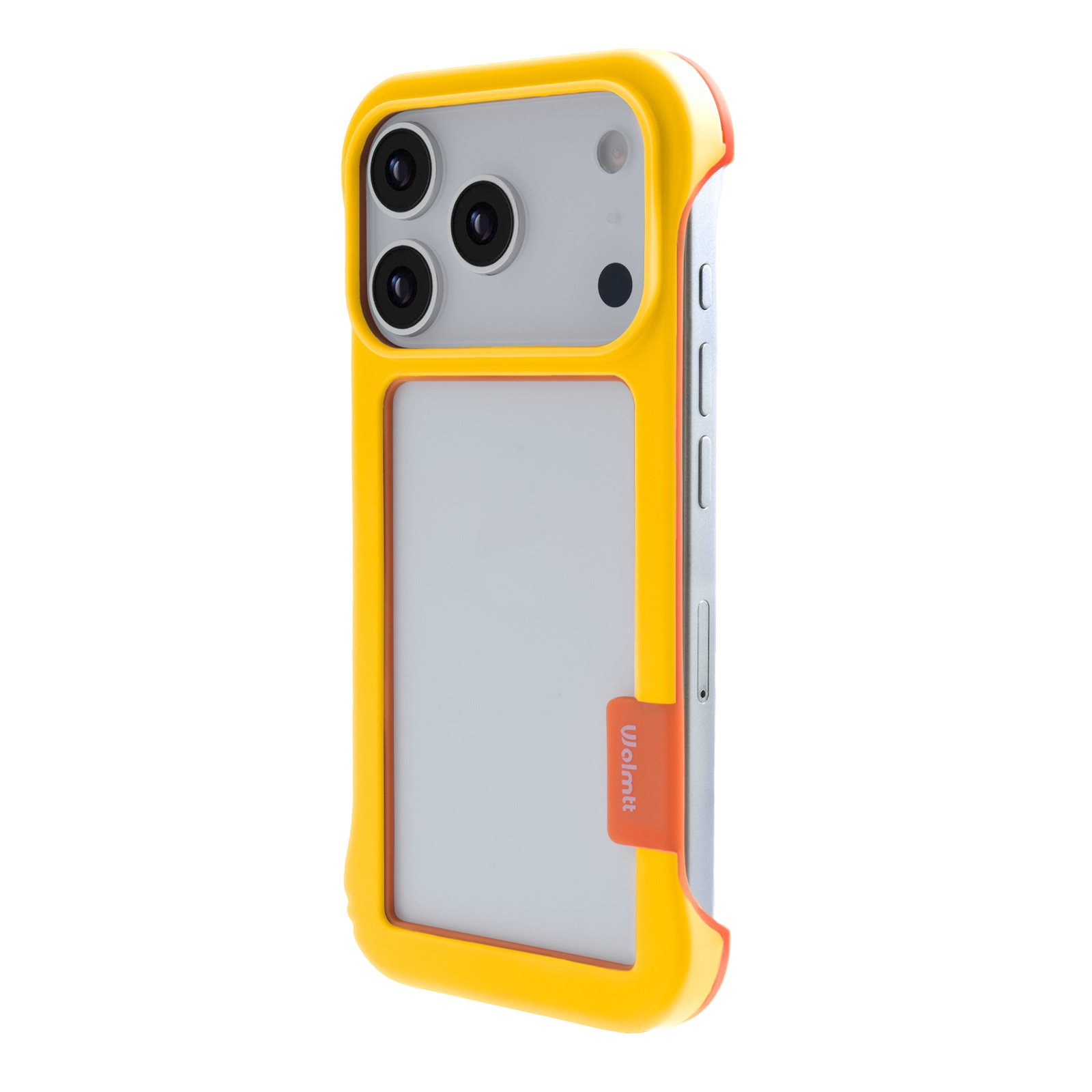 iPhone 17 Pro Max Frame Case with Vented Back for Enhanced Cooling, Yellow