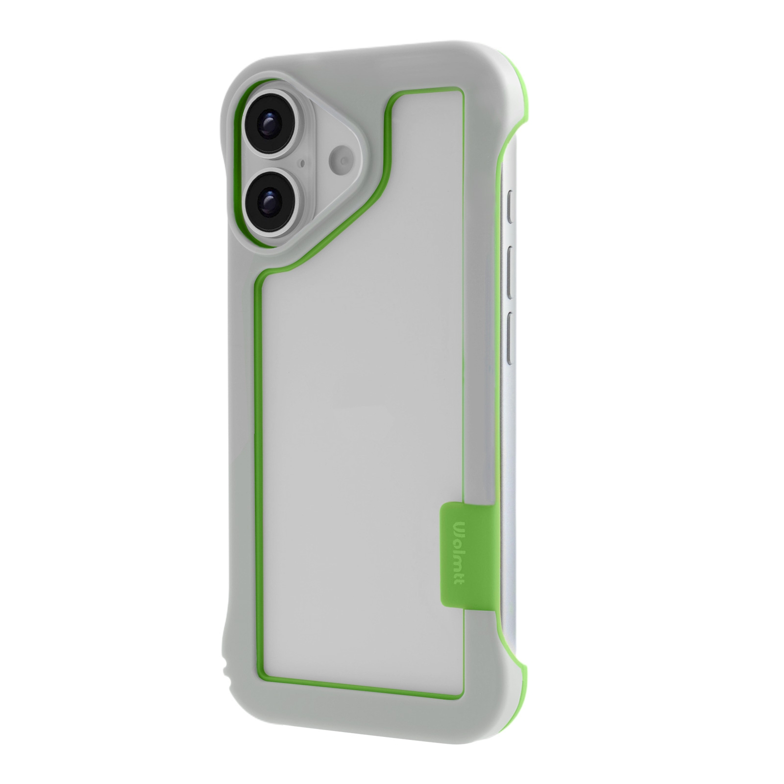 iPhone 16 Plus Frame Case with Vented Back for Enhanced Cooling, White