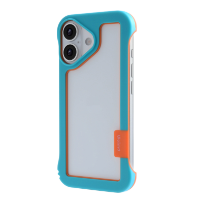 iPhone 16 Plus Frame Case with Vented Back for Enhanced Cooling, Blue iPhone 16 Plus Frame Case with Vented Back for Enhanced Cooling, Blue