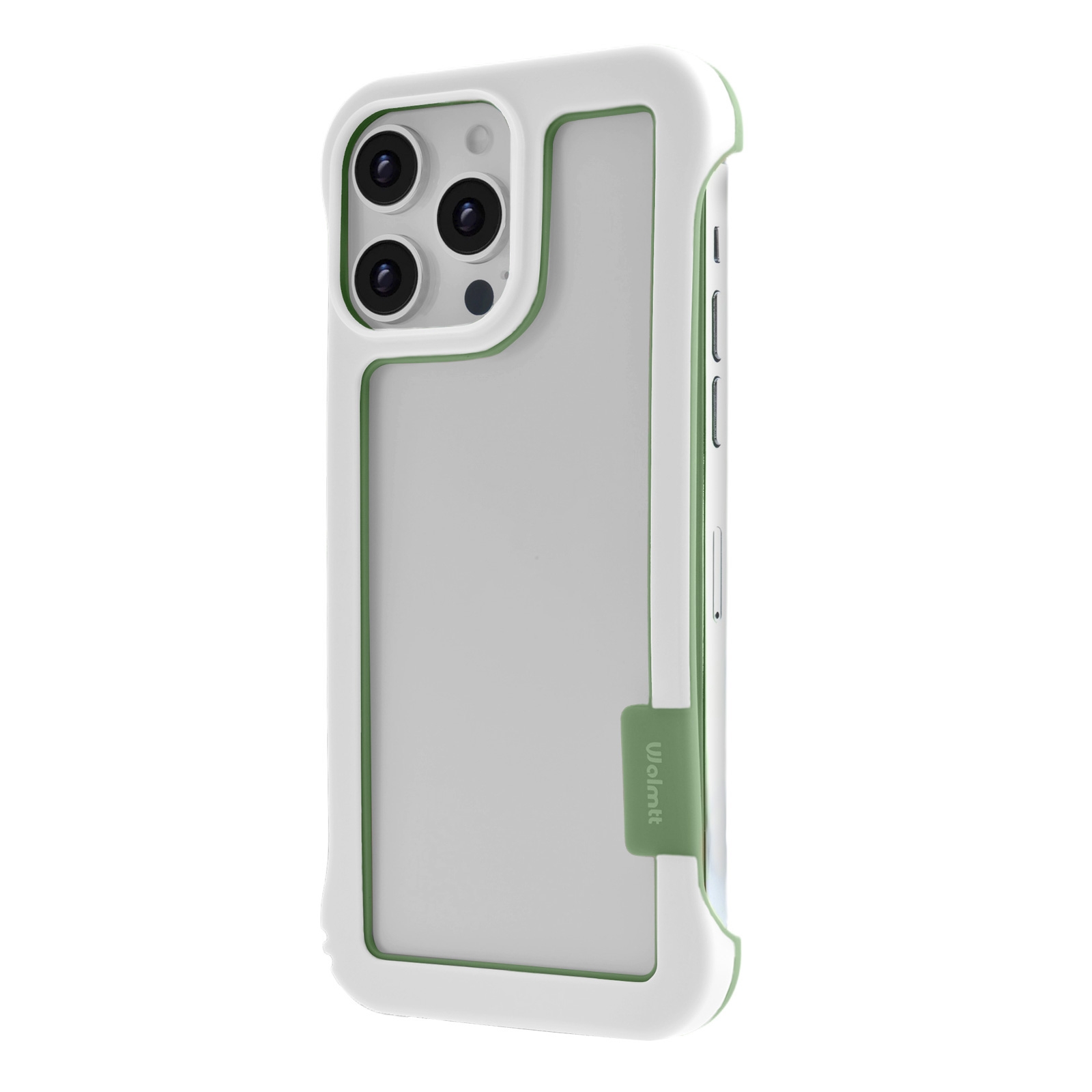iPhone 16 Pro Frame Case with Vented Back for Enhanced Cooling, White