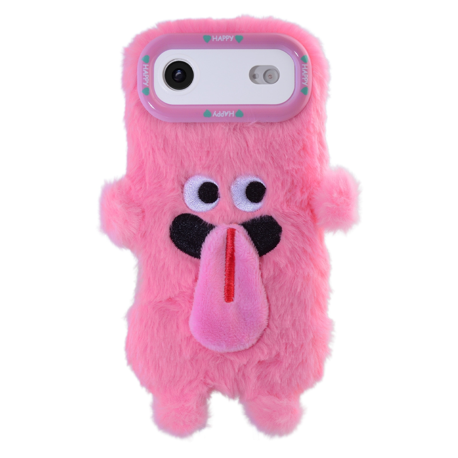 iPhone Air Plush Tongue Monster Phone Case, Pink