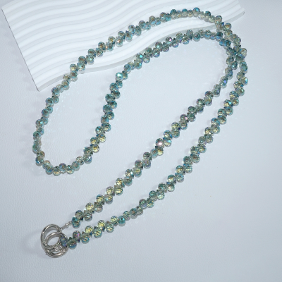  Artificial Strawberry-Shaped Crystal Crossbody Phone Lanyard, Green