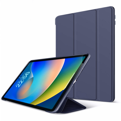  Slim Flip iPad Cover - Foldable Stand Function Front Cover for iPad Air 4/ Air 5/ Air 6/ Air 7, Dark Blue