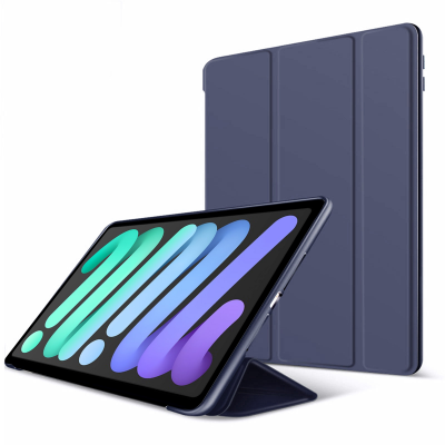  Slim Flip iPad Cover - Foldable Stand Function Front Cover for iPad mini 6/ mini 7, Dark Blue