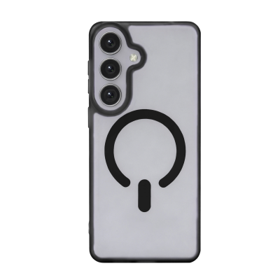  Matte Anti-Fingerprint Magnetic Phone Case for S26 Plus, Black