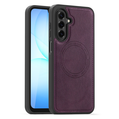  Shockproof PU Back Panel Magnetic Phone Case for S26 Plus, Purple