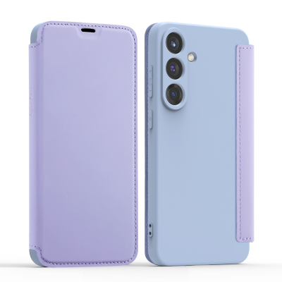  Skin-Feel PU Flip Phone Case for S26, Purple