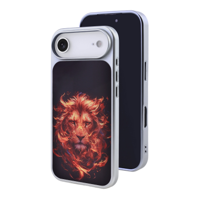  Blazing Lion Art Case for iPhone Air, Gold