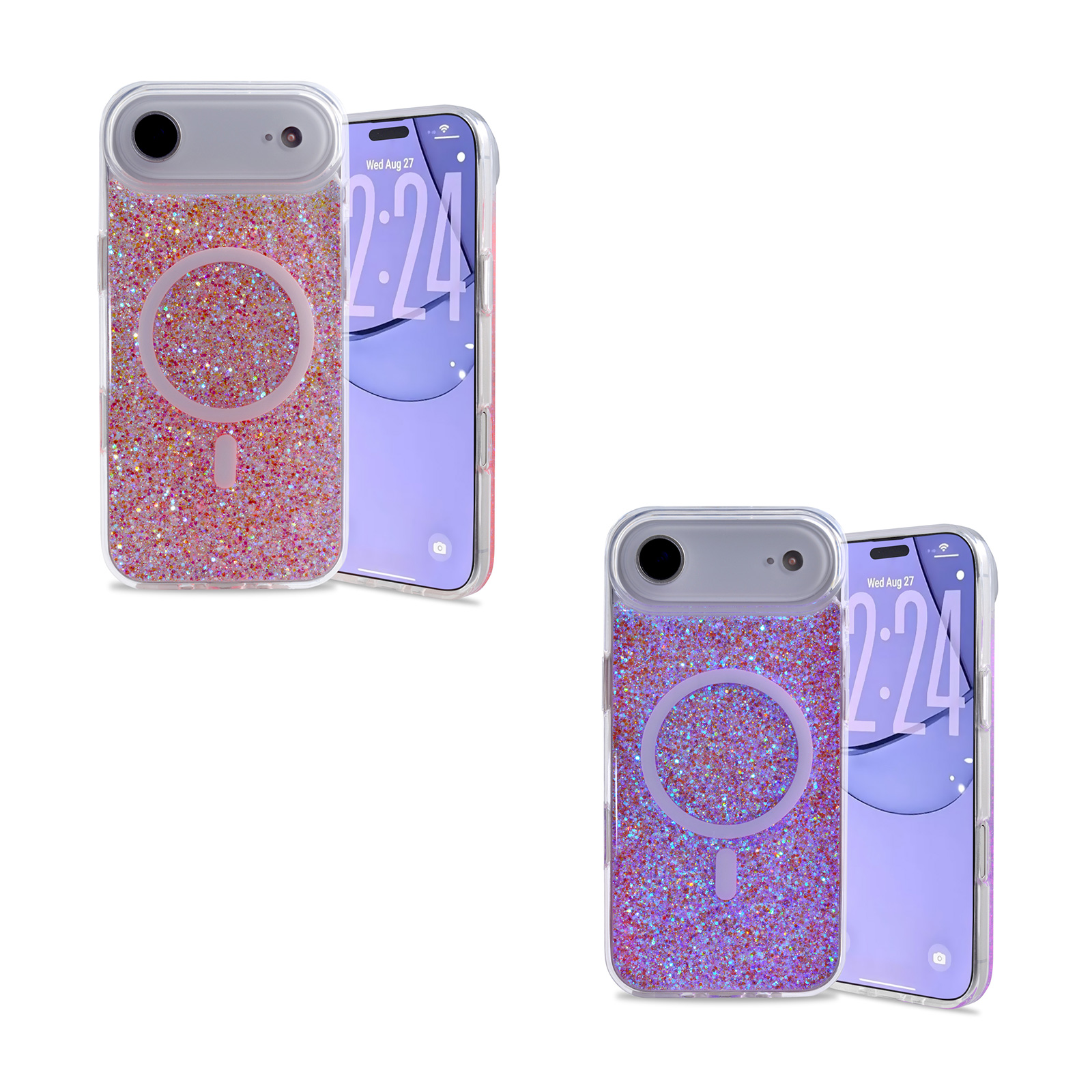 Glitter MagSafe iPhone Case with Sparkle Design - Magnetic Protective Cover for iPhone Air